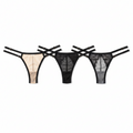 3PCS Adjustable Sexy Transparent Thong Panties Womens