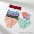 5PCS/Set Cotton Lingerie Panties, Women Briefs / Tangas / Thong Panties, 13 Colors
