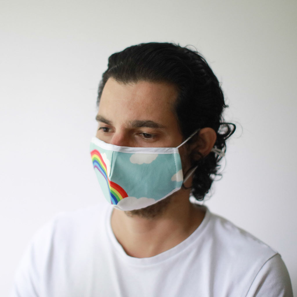 Reusable Fashion Face Mask - Rainbow (Adult)