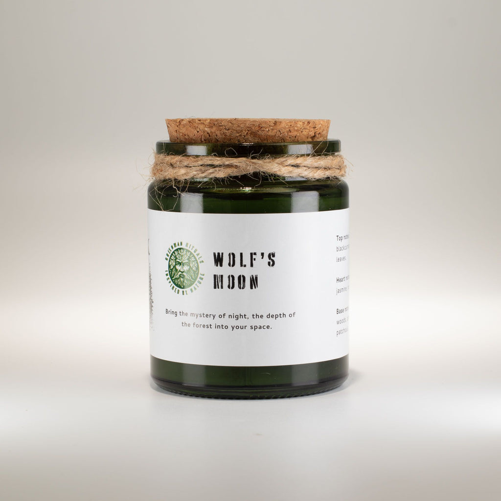 Greenman Woodwick Soy Candle - Wolf's Moon