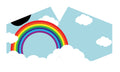 Reusable Fashion Face Mask - Rainbow (Children)