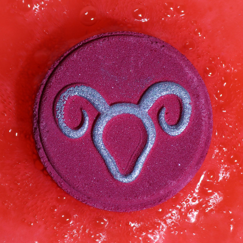 Set of Zodiac Bath Fizzers with Horoscope -  Aries